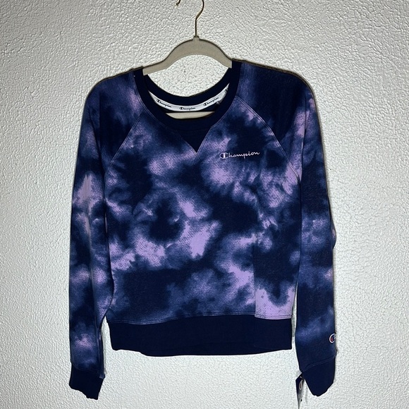 Champion Tie-Dye Sweatshirt - Pink and Blue - Picture 3 of 8